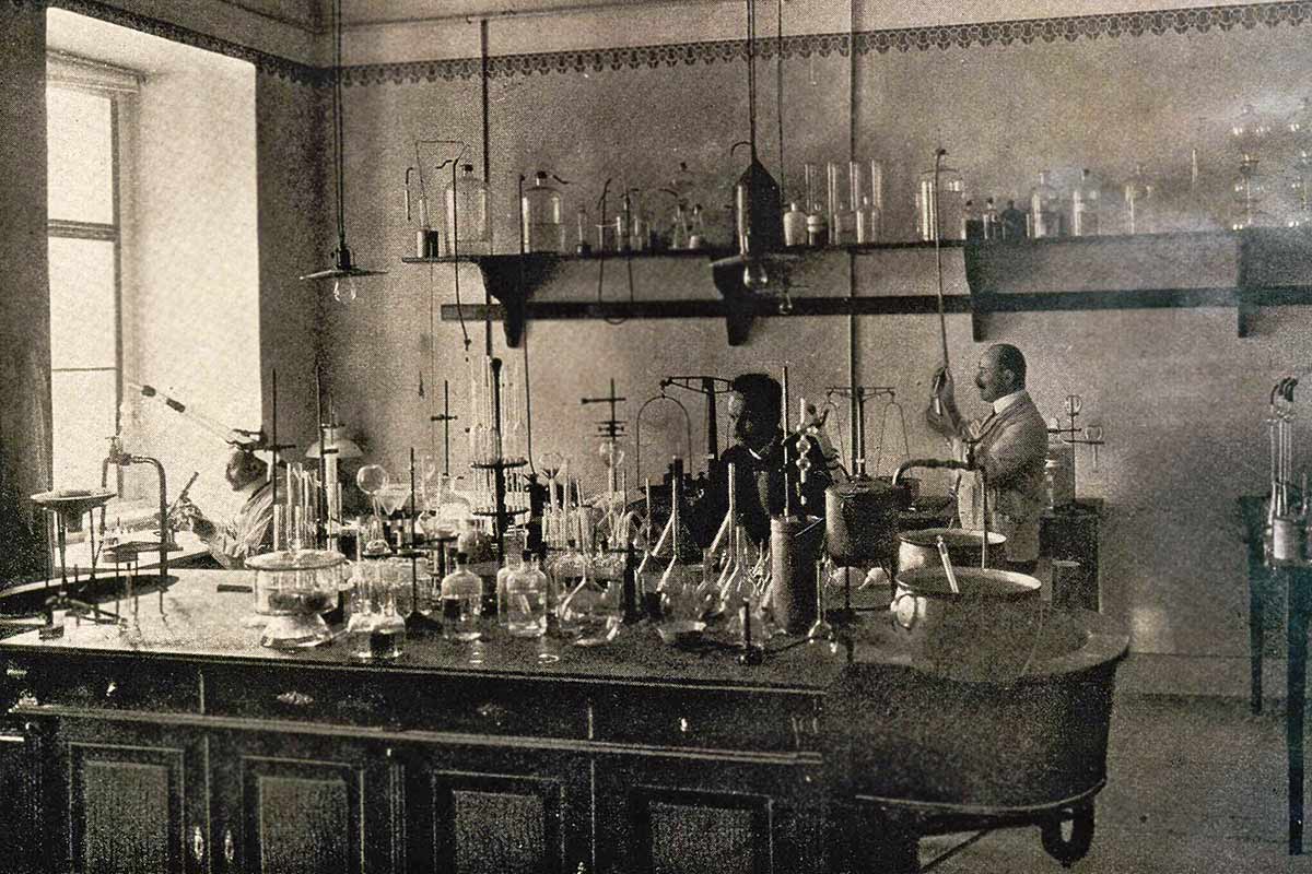 Laboratorium der Brauerei
